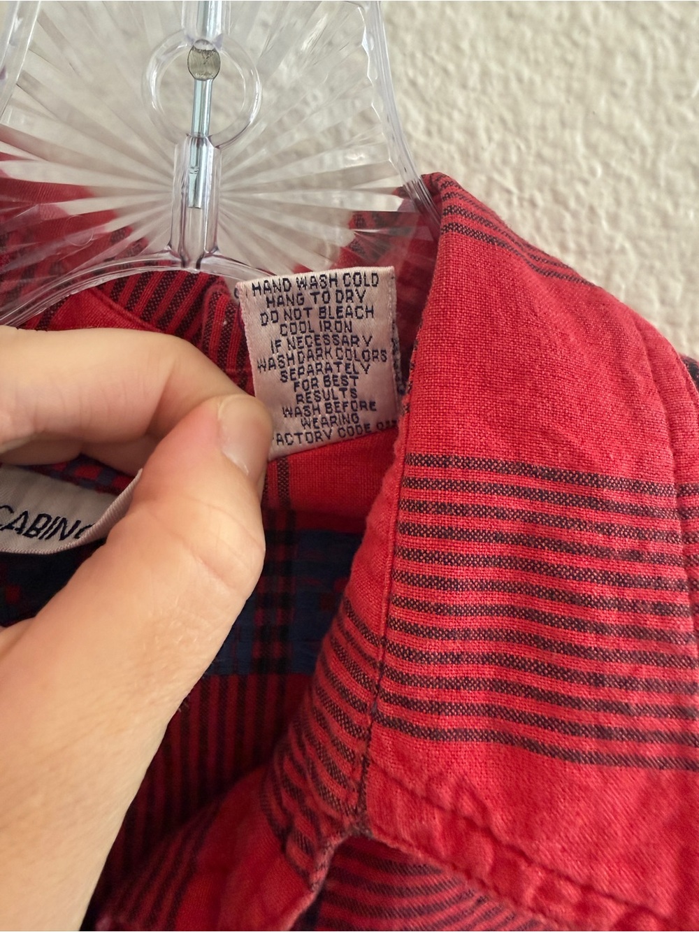 Cabin Creek Vintage Red and Blue Plaid Short-Sleeve Button-Down Shirt - Picture 14 of 14